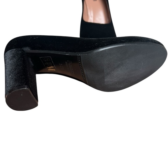 NWT Bianca Di Pollini Black Velvet Pump 6 - Picture 9 of 9